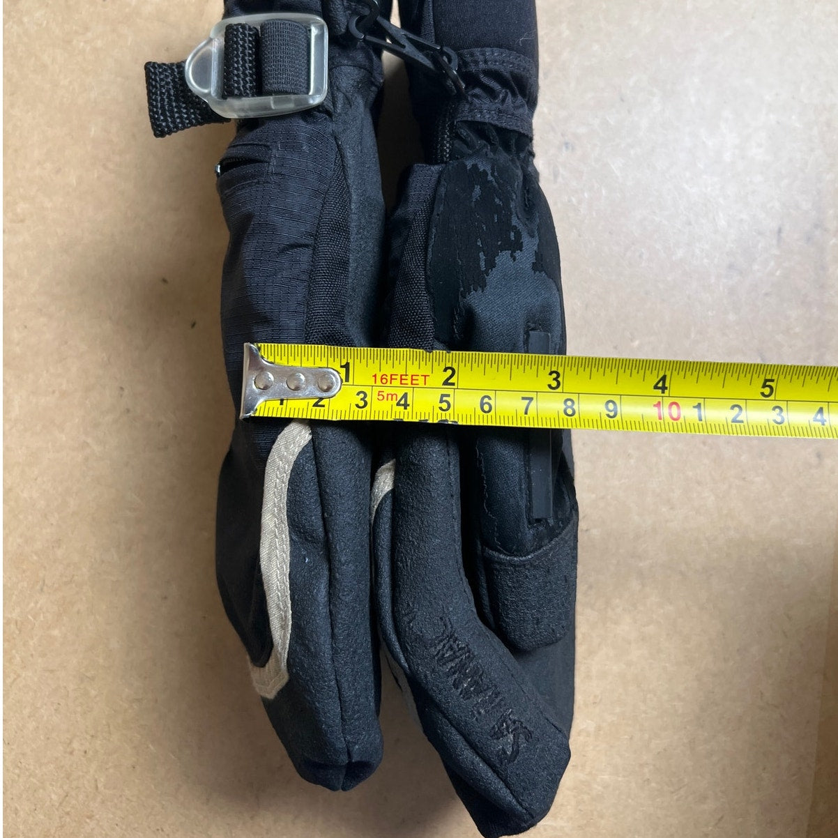 Grandoe Men Black Winter Ski-Dri Gloves One Size