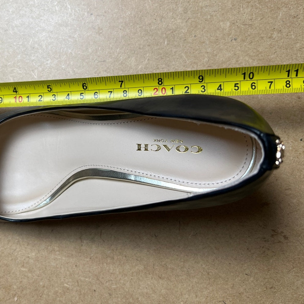 NIB Coach Black Leather Women's Kitten Heels in 6.5