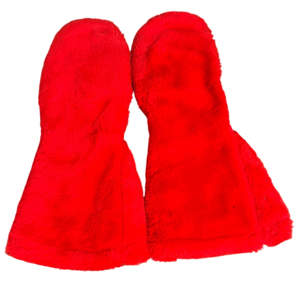 Vintage Kebek Industries Size Medium Red & White Fleece Mitten