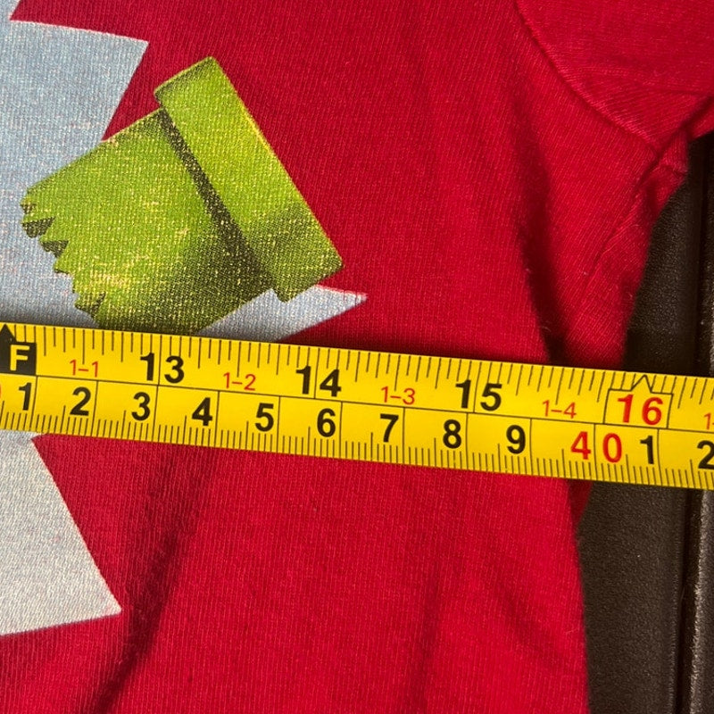 2008 New Super Mario Bros Nintendo Red Long Sleeve Large Kids