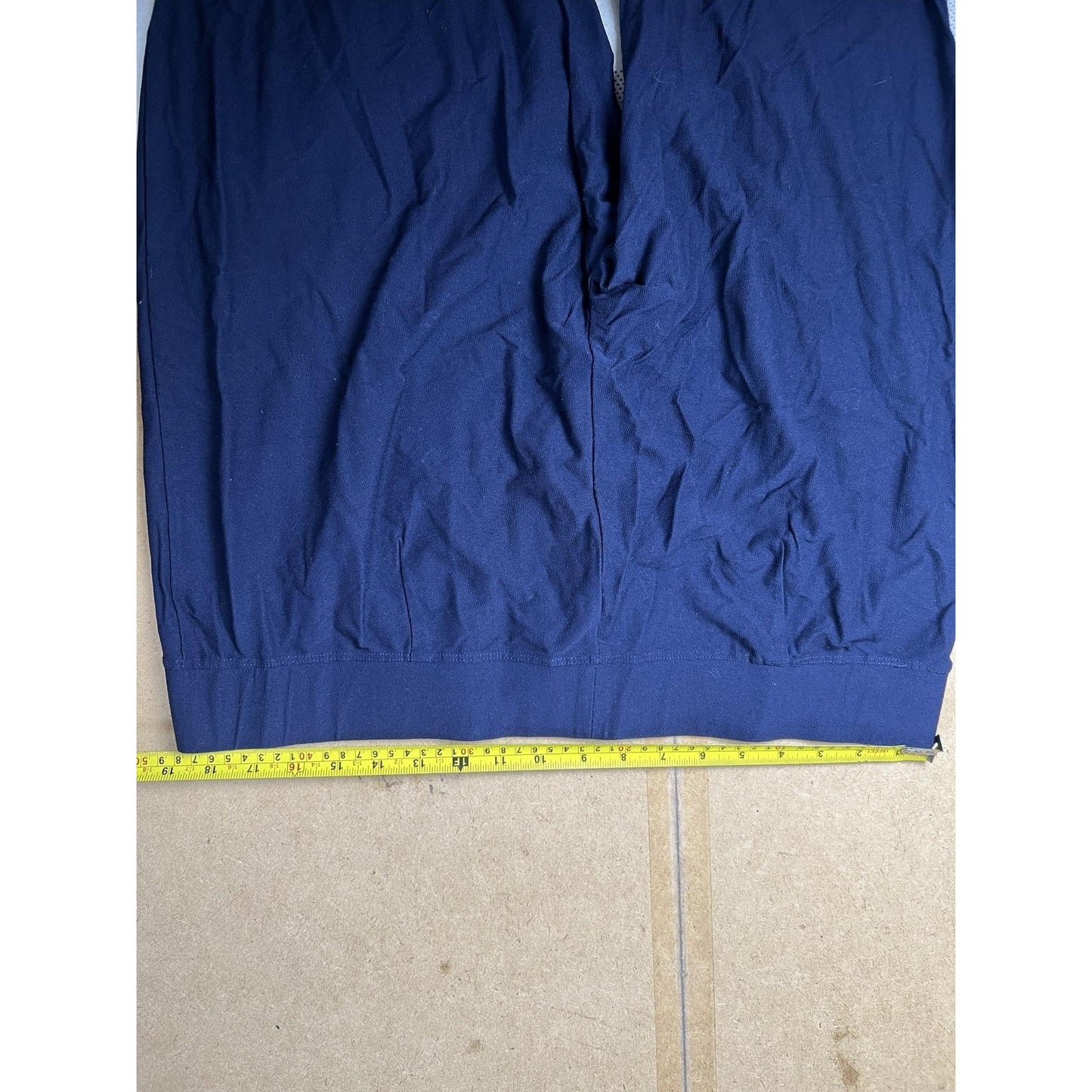 Eileen Fisher Pants Womens XL Blue Cropped Crepe Pull On Stretch Slim Fit