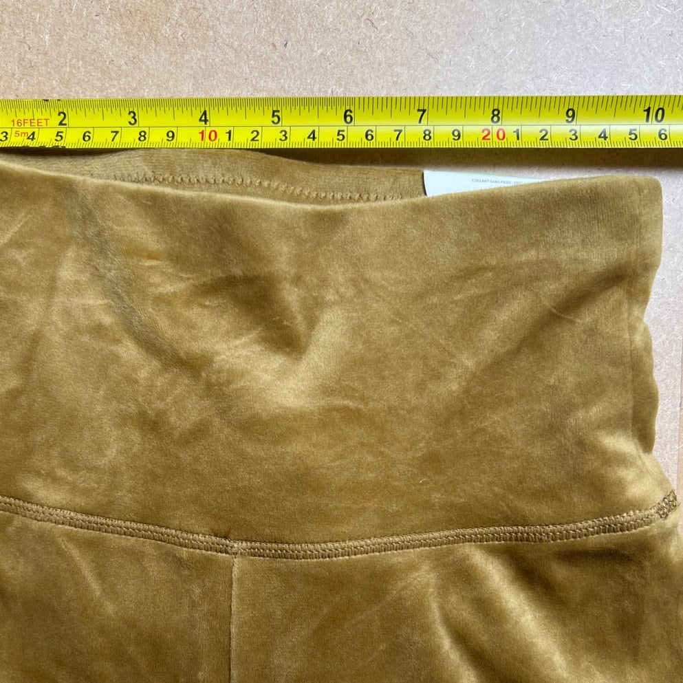 NWT Offline Aerie Gold Velvet Women Leggings Size Small