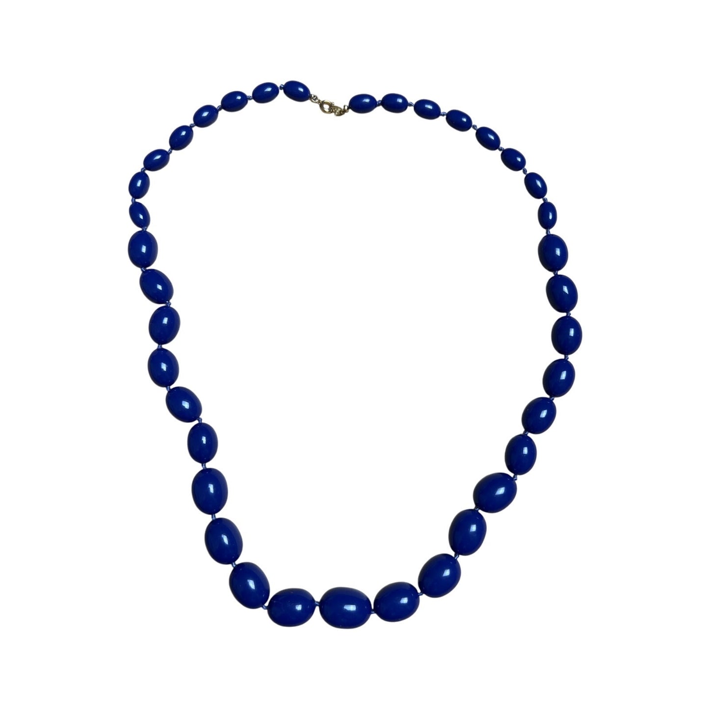 Vintage Crown Trifani Summer Navy Blue Beaded Neckless