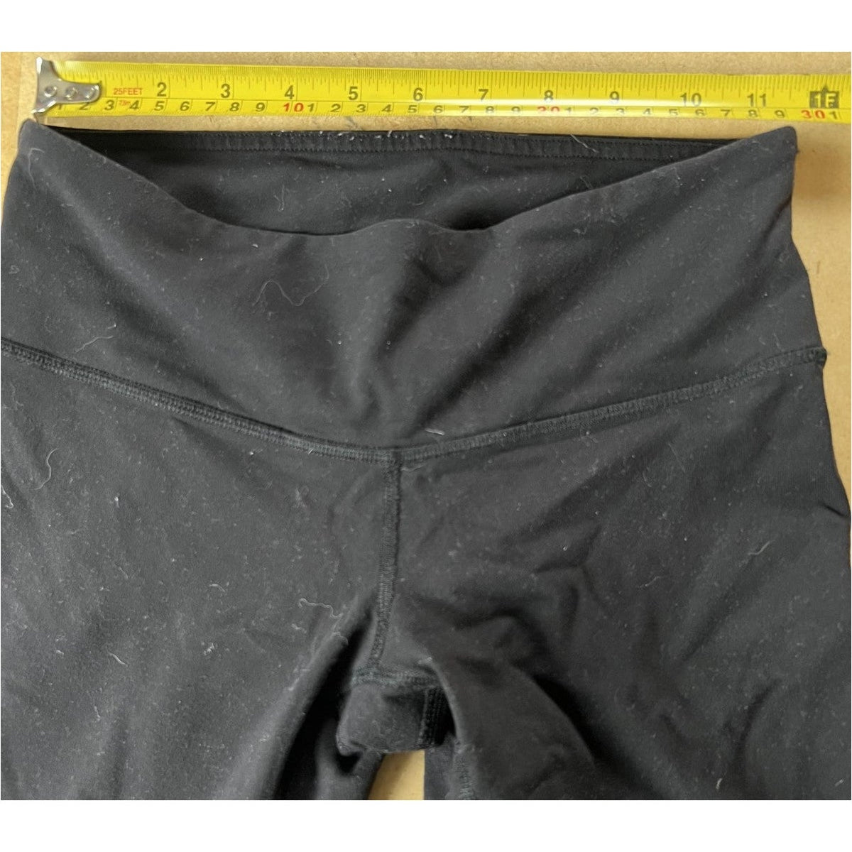 Lululemon Leggings Womens 4 Black High Rise Ankle Yoga Activewear Nylon Spandex
