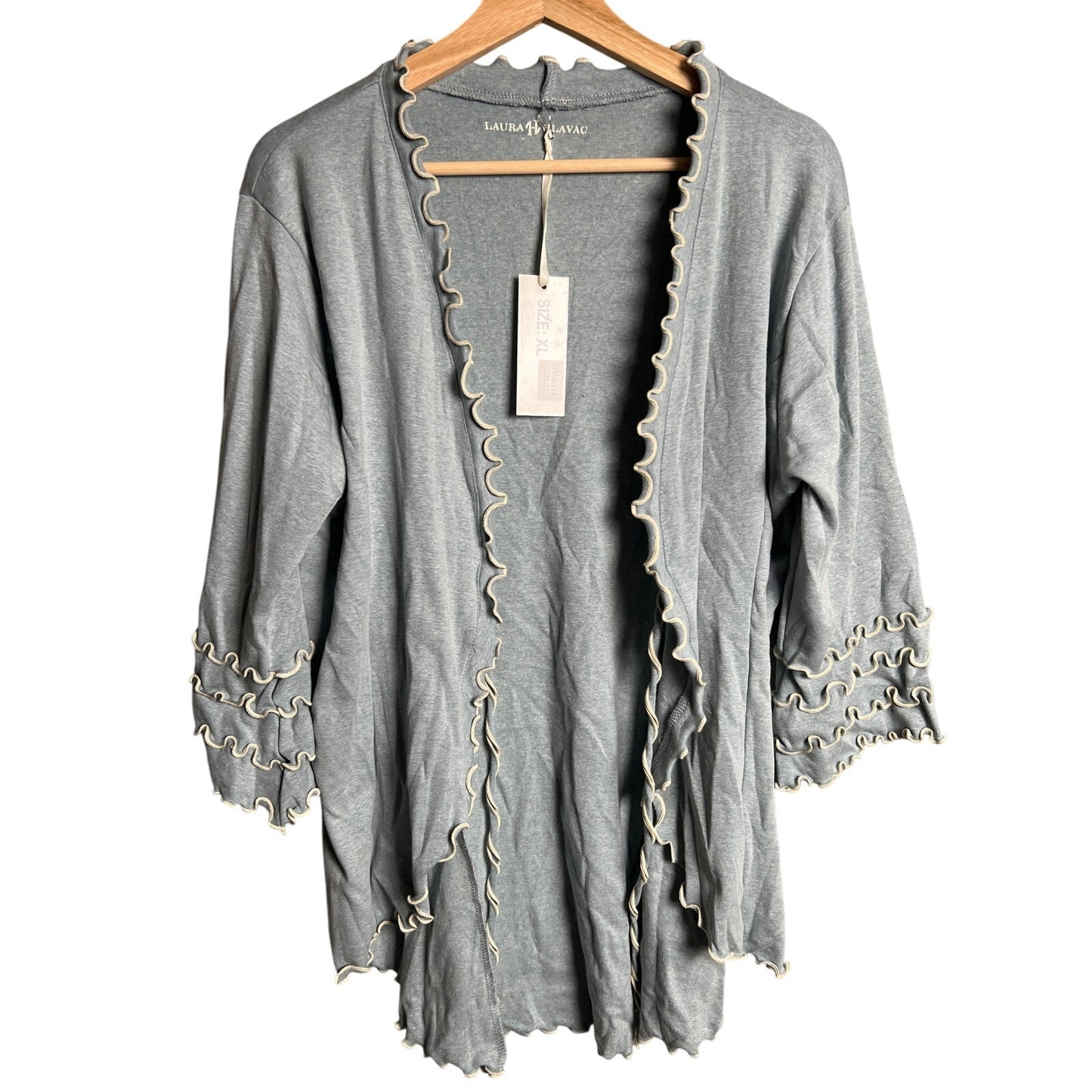 Laura Hlavac Gray Women's Size XL Cardigan