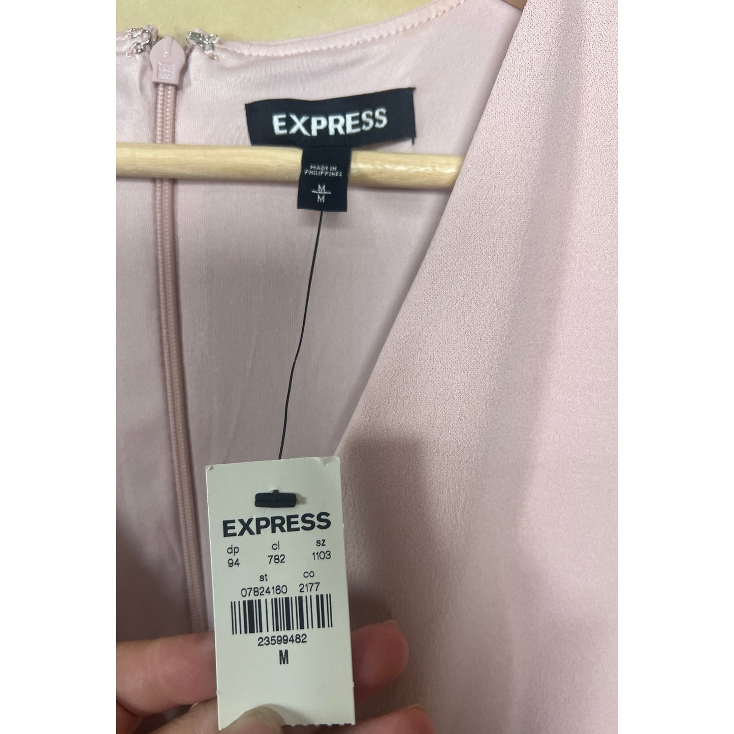 Express NWT Medium Pink Cap Sleeve Dusty Pink Wrap Jumpsuit Romper