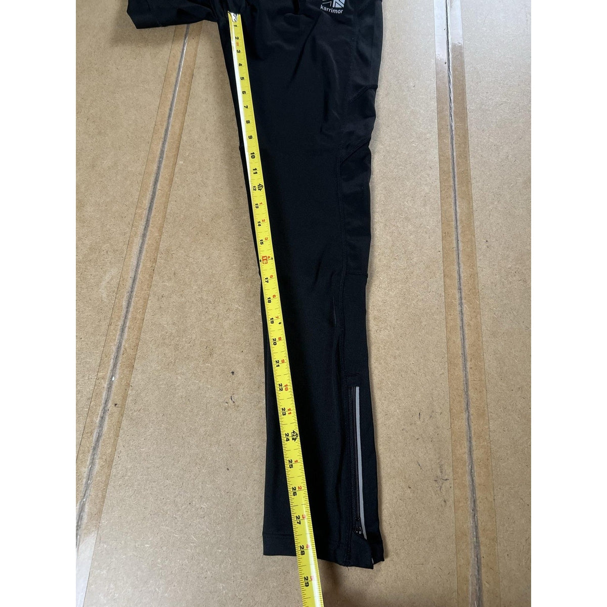 Karrimor Leggings Womens S Black Ankle Running Activewear Polyester Spandex