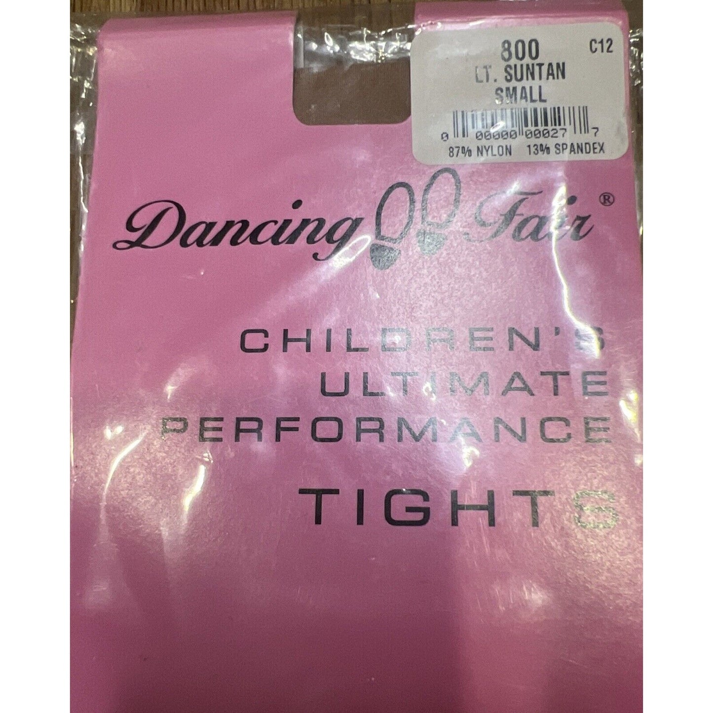 NEW Dancing Fair sz S Children's Ultimate Performance Tights Style 800 Lt Suntan