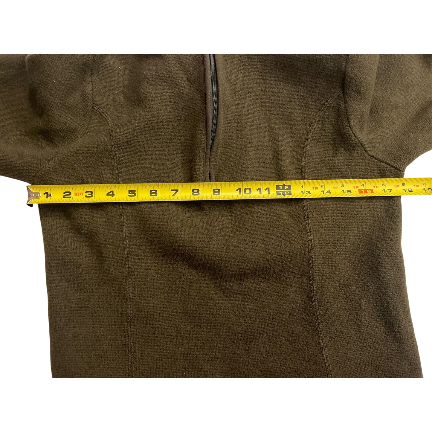 Patagonia Men's 1/4 Zip Up Sweater Long Sleeves High Neck Green Size Medium EUC