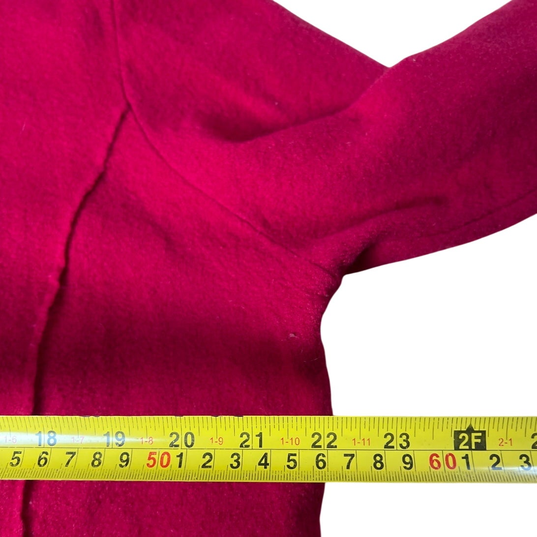 Semantiks Women's Button Front Red 100% Wool Jacket  Size 2X