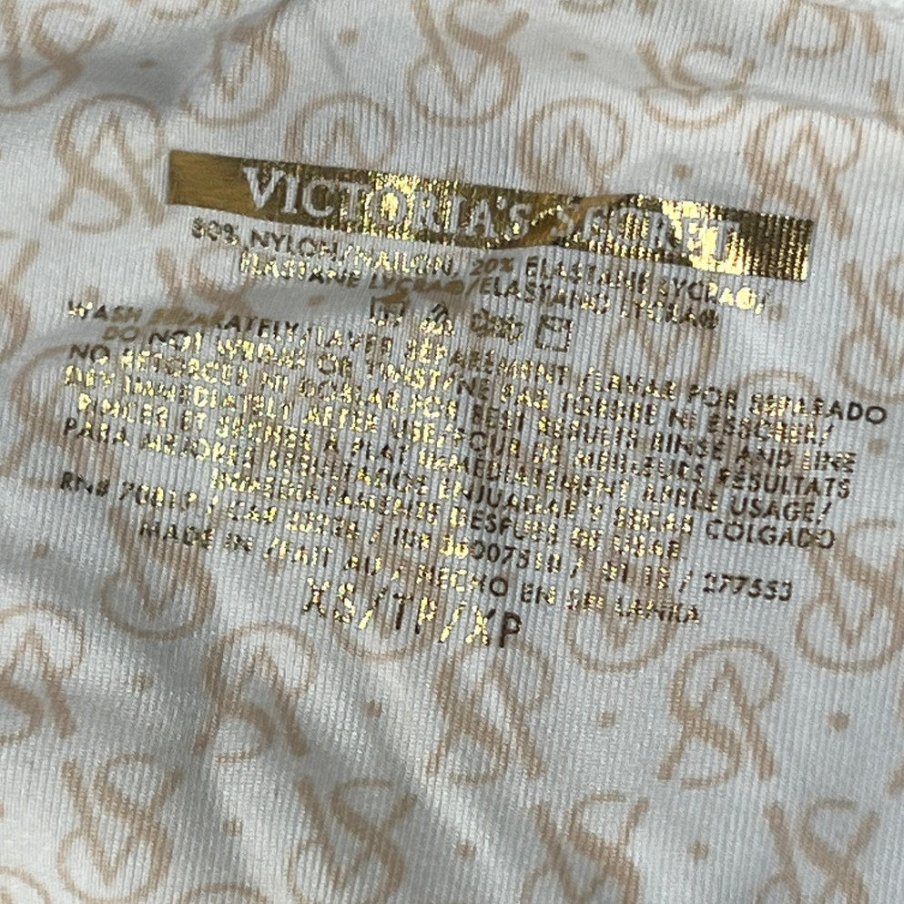 Victoria Secret XS White Gold Bikini Swim Bottoms