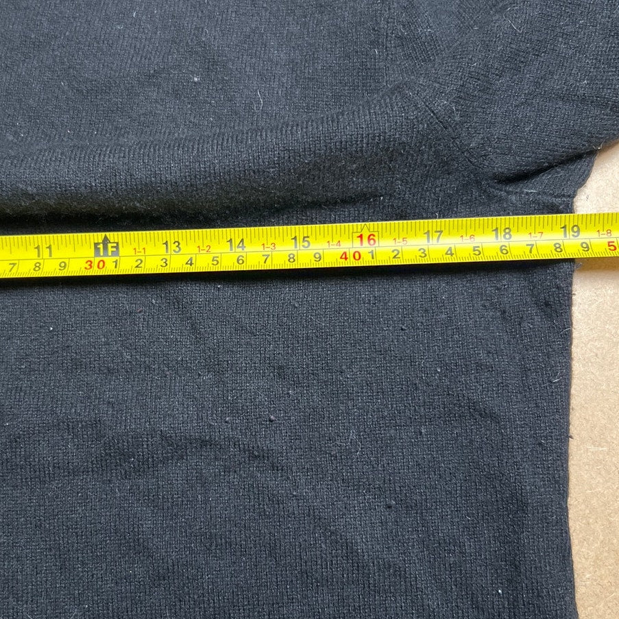 Talbots Pure 100% Cashmere Crew Neck Sweater Women's Size L Black