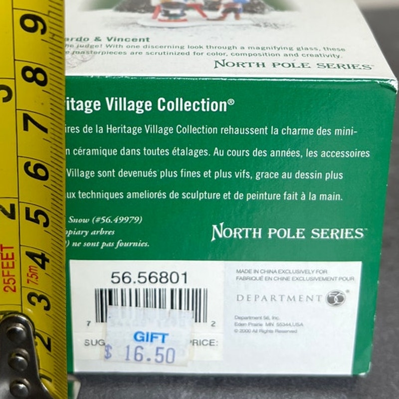 Department 56 North Pole Series Leonardo & Vincent Decoration