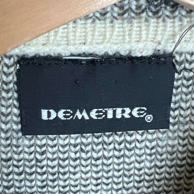 Vintage Demetre Heavy White Warm Knit Pullover *Dimensions In Pictures*