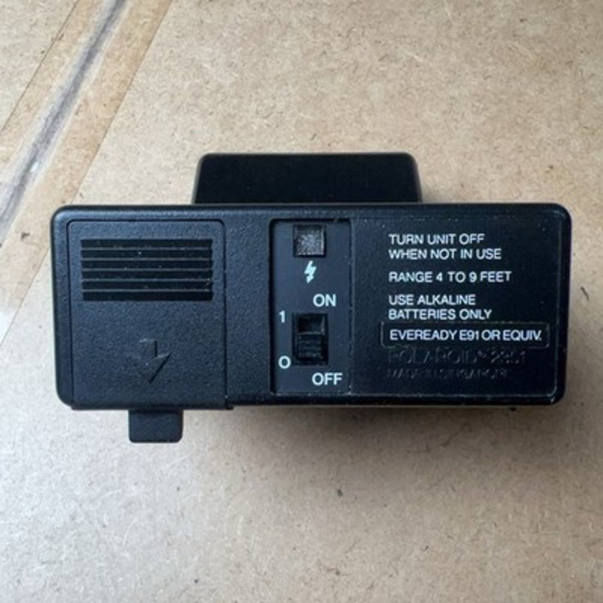 Polaroid Q-Light Flash Unit Black Made In USA For Polaroid Instant Cameras