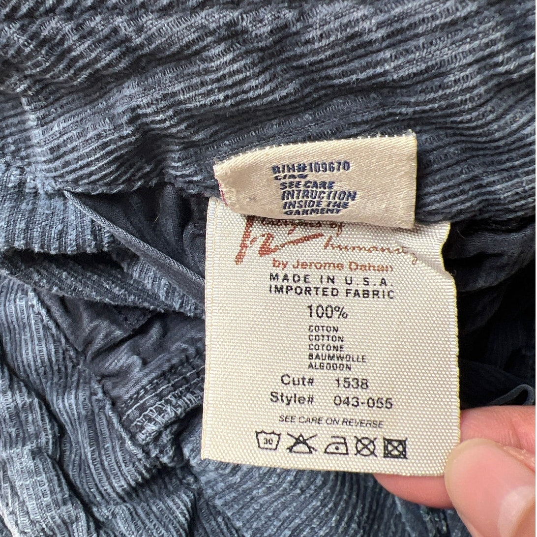 Y2K Citizen of Humanity Navy Blue Corduroy Low Rise BootCut Pants Size 28