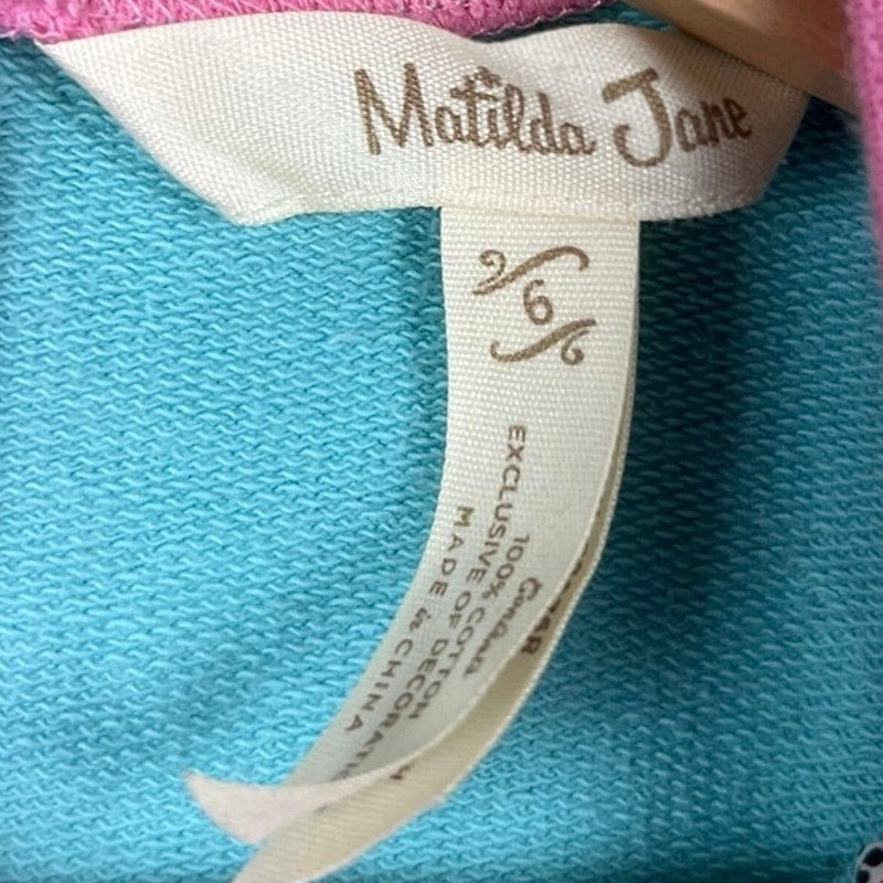 Matilda Jane Size 6 Girl Wonderment Everyday Play Jumpsuit Pajamas Polka Dot