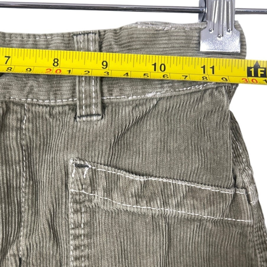 Mini Boden Army Green Corduroy Pants Size 8 Youth