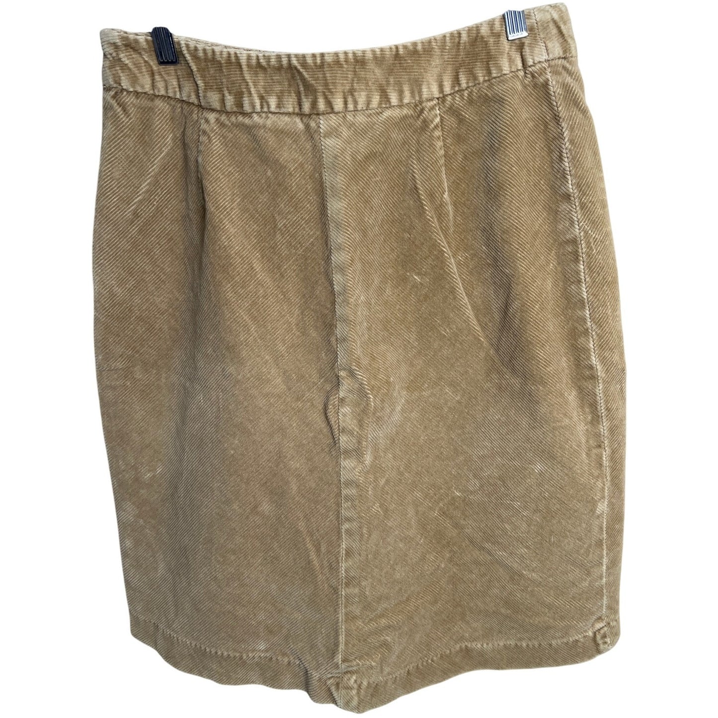 Y2K Mossimo Stratch Corduroy 10 Cotton Tan Midi Skirt