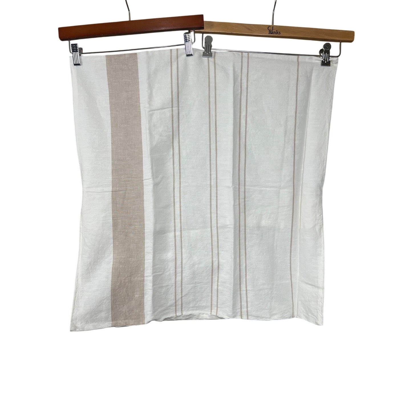 West Elm White Striped Pillow Case *Dimension In Picture*