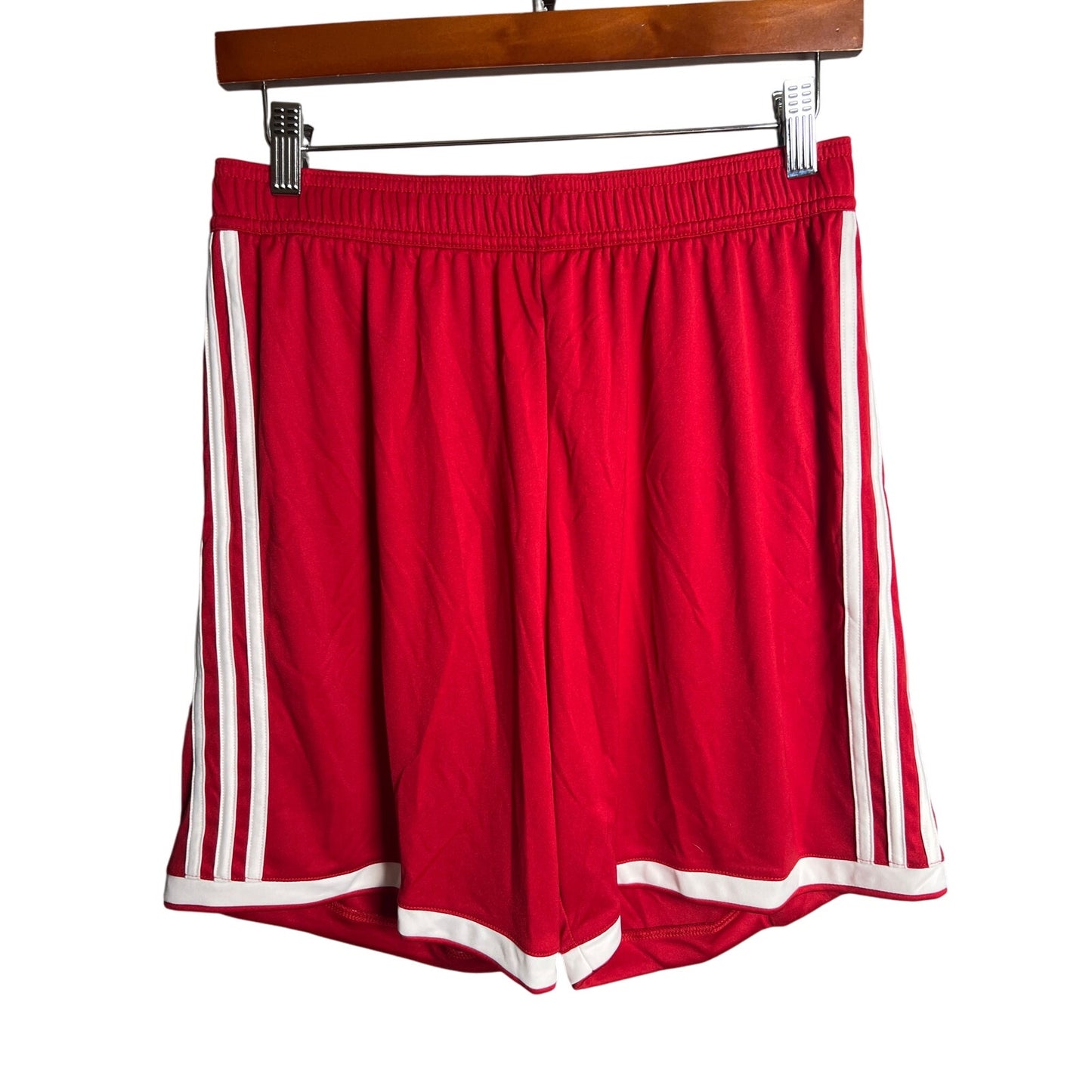 NWT Adidas Red Basketball Shorts Size Medium 100% Polyester Regista
