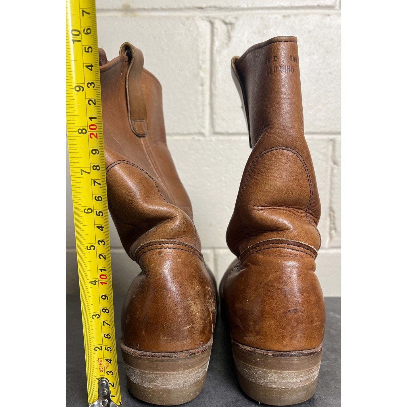 Redwing Made In USA Western Boots Brown Leather 8.5D