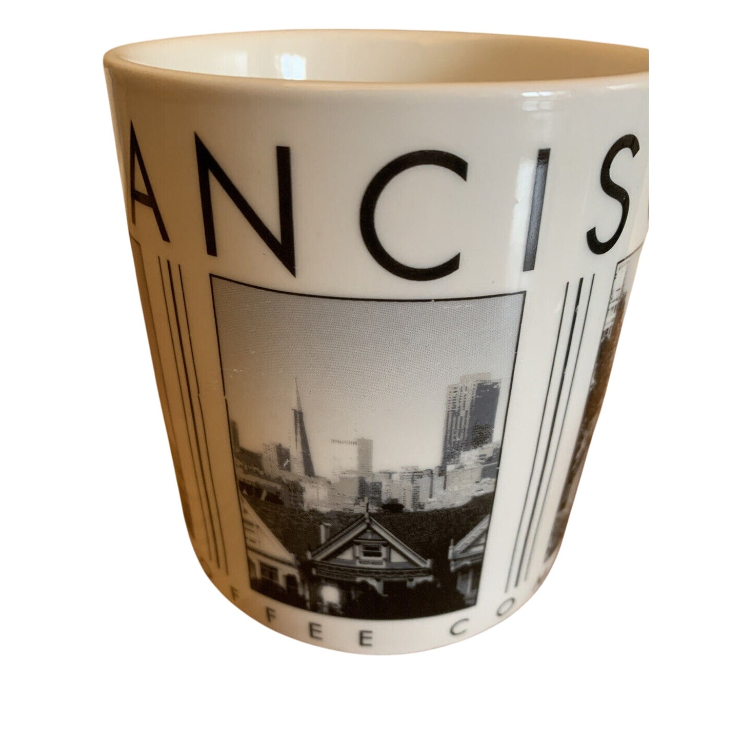 Starbucks 2005 SAN FRANCISCO City Scenes Barista 14oz coffee mug set - Qty 2