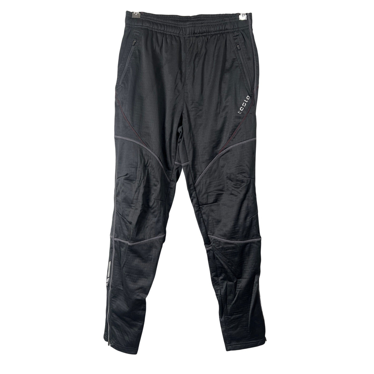 Tesla Size Large Polyester Black Sweatpants Athletic Pants Slim Skinny Fit