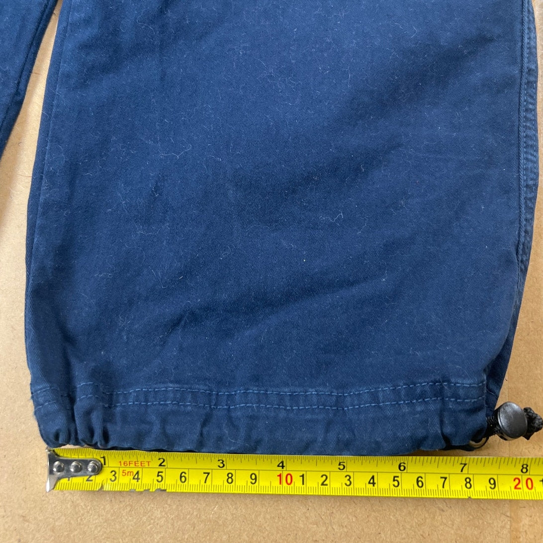 ASKKNY Navy Blue Sweat Pant Cargo Women Size 28