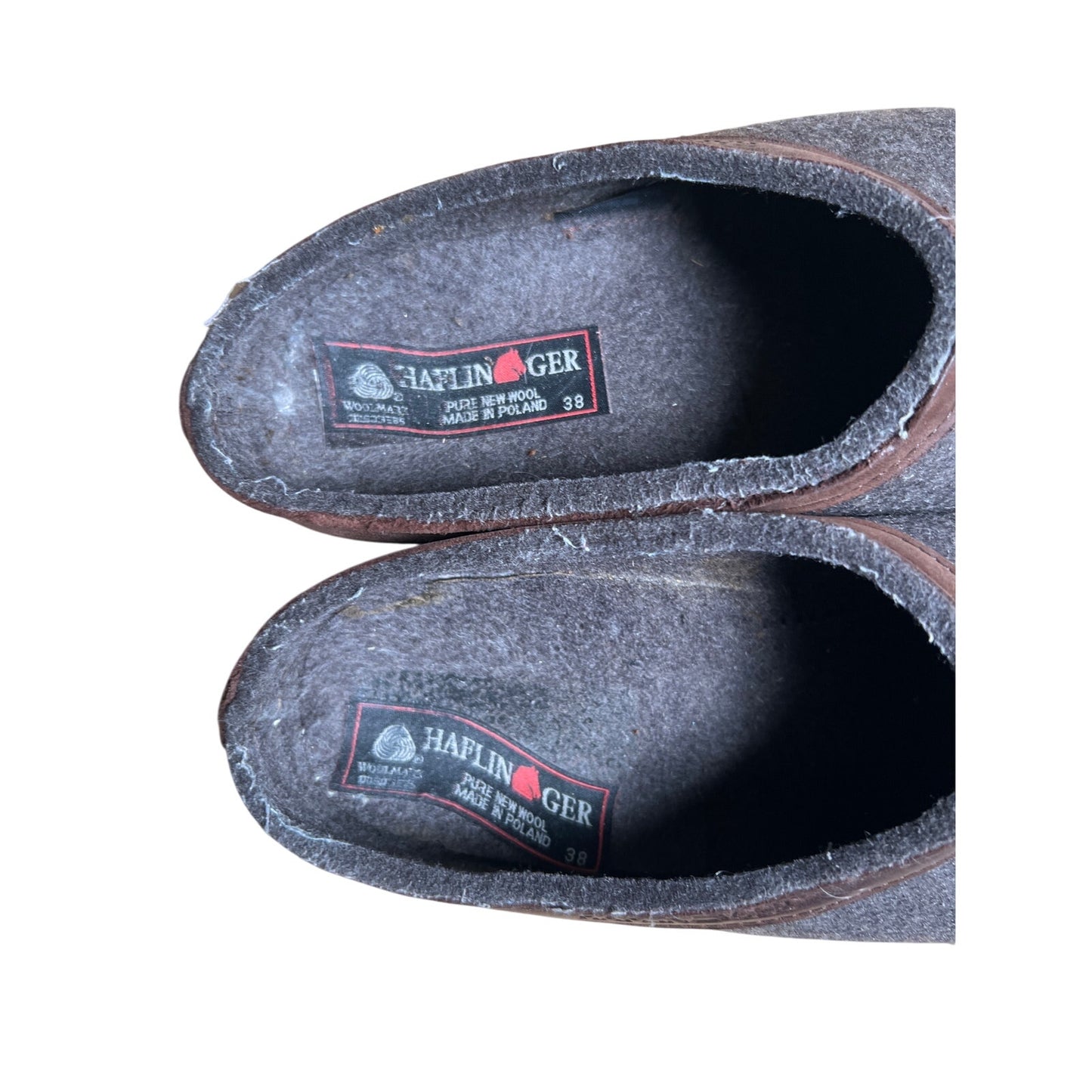 Haflinger Unisex Gray Grizzly Closed Heel Style Wool Clogs Size 38