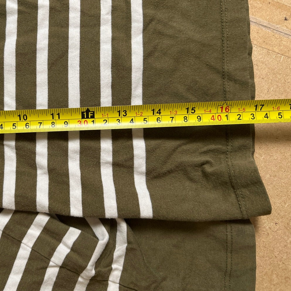 Mini Boden 6-7 Boys Green/White Long-Sleeve 100% cotton Shirt