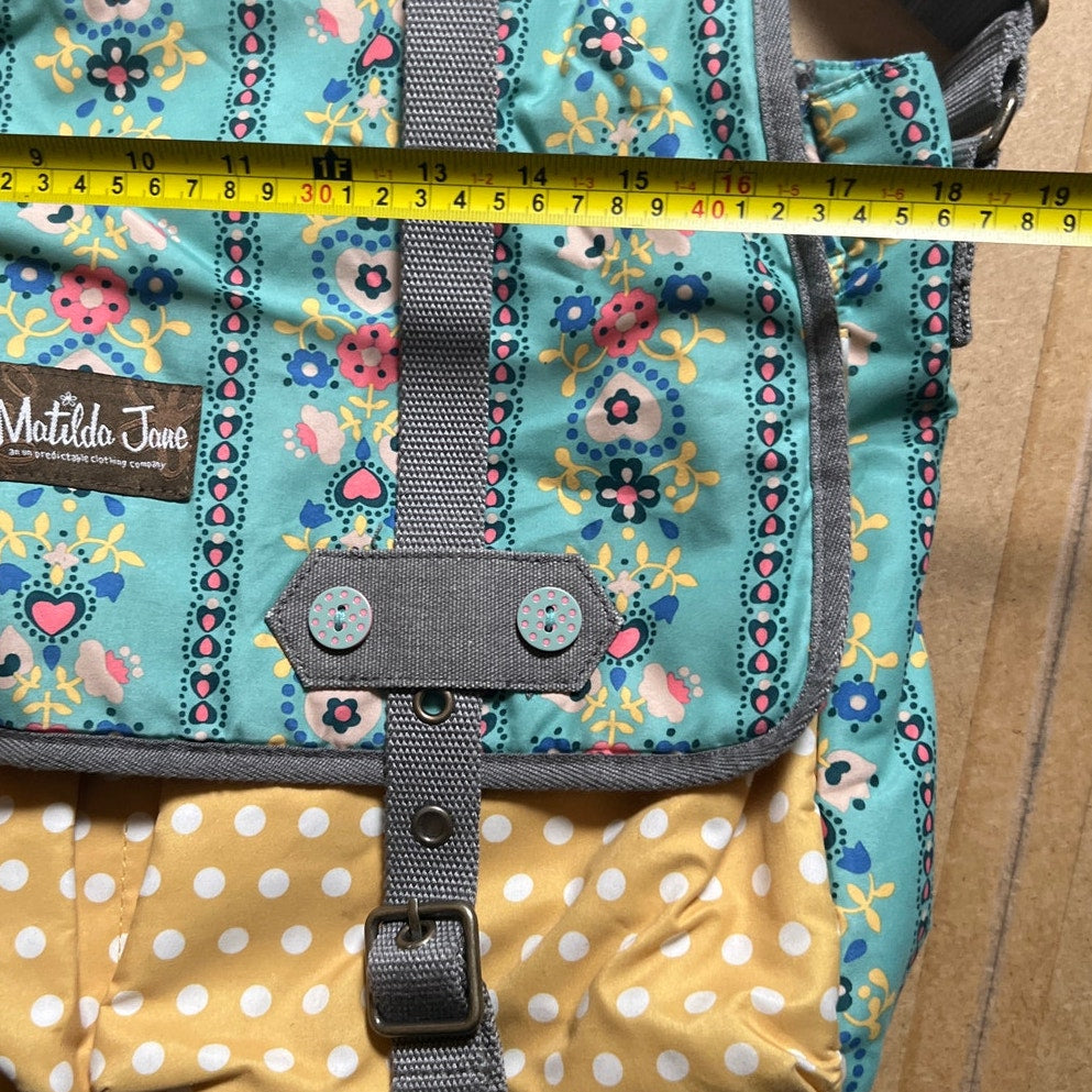 Matilda Jane Exclusive Folklore Messenger Computer Bag Tote Multicolor