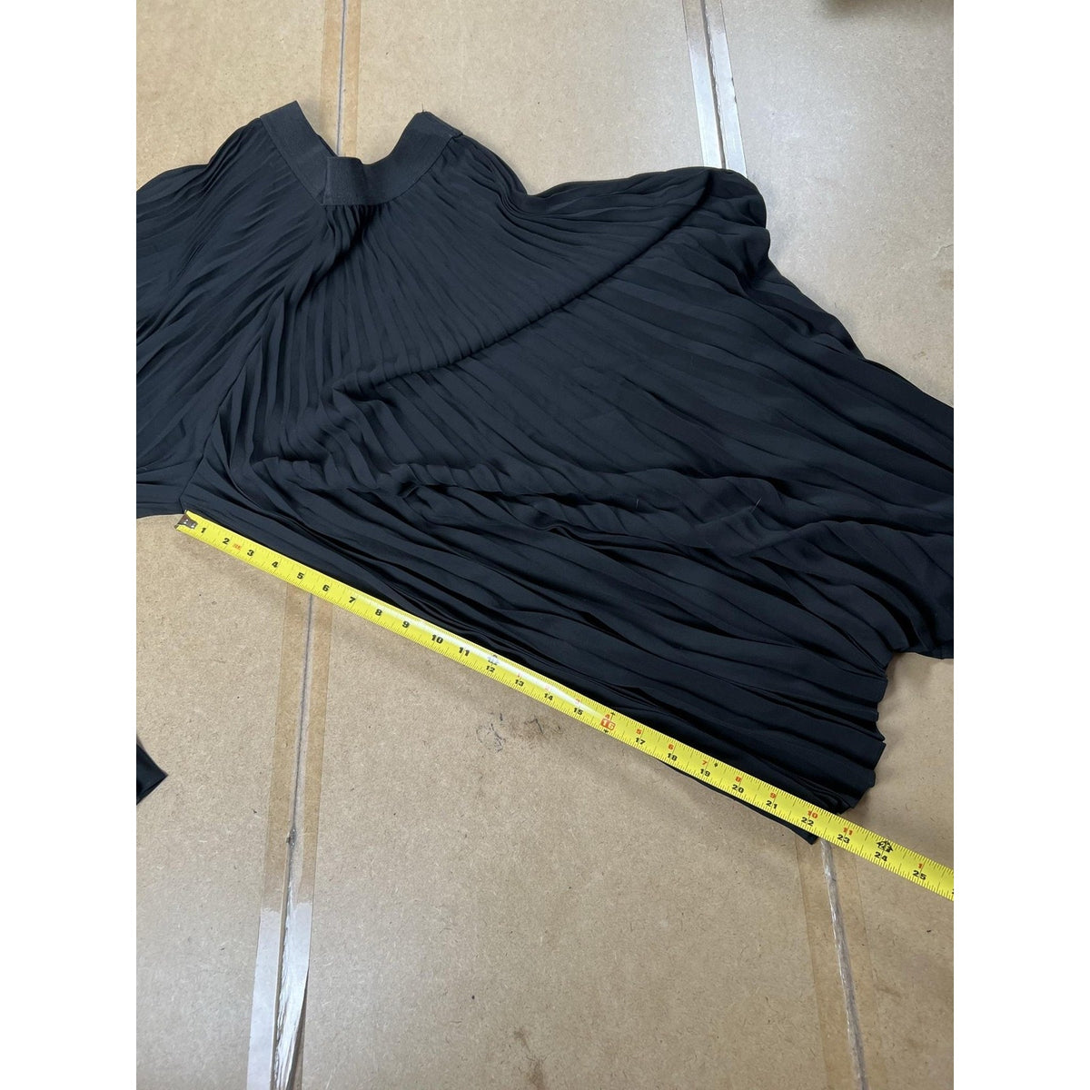 InWear Pants Womens 4 Black Chiffon Pleated Pull On Elastic Waist Relaxed