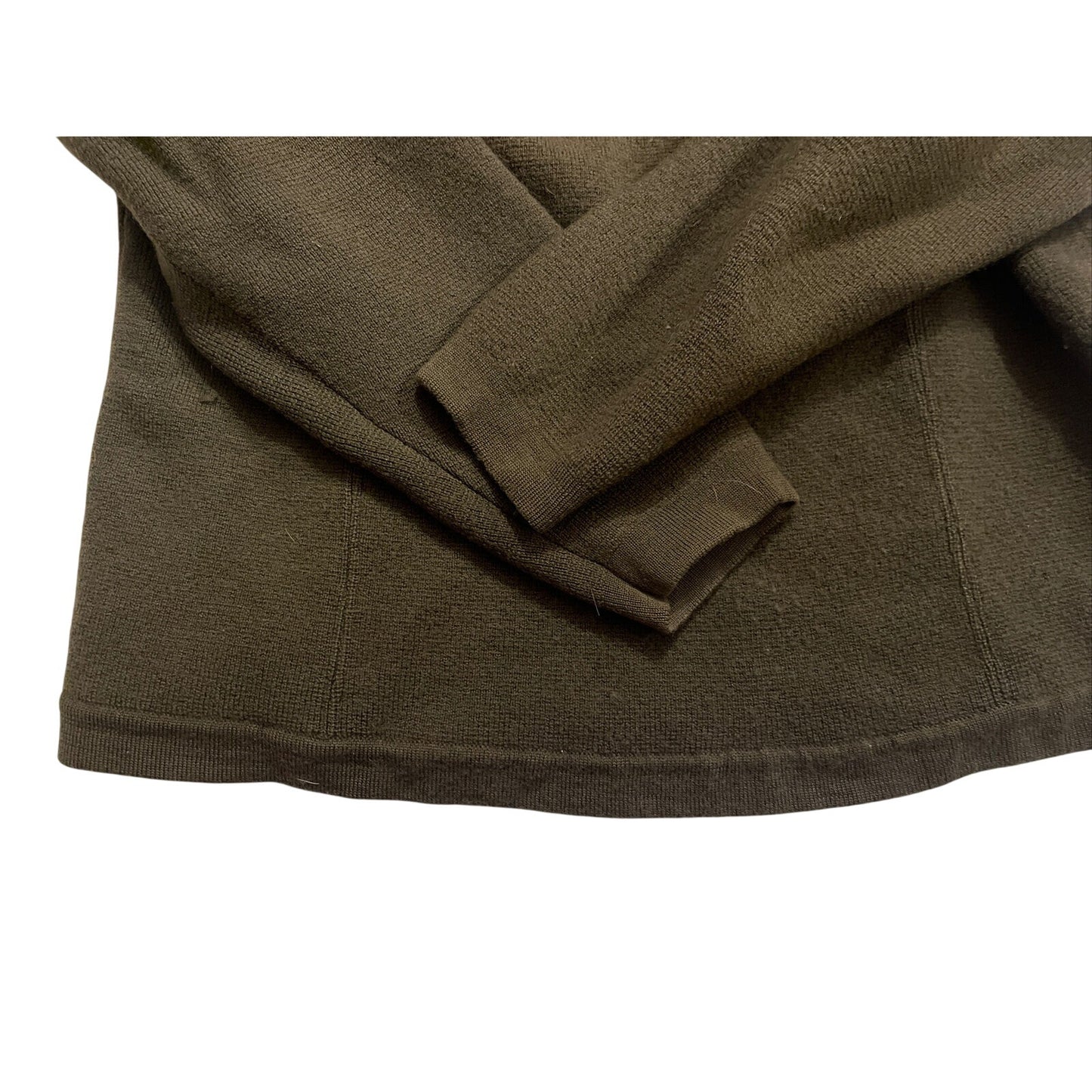 Patagonia Men's 1/4 Zip Up Sweater Long Sleeves High Neck Green Size Medium EUC