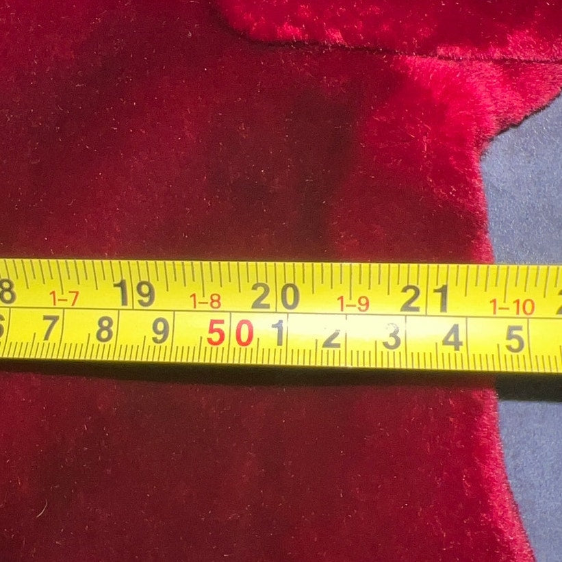 Vintage Sasson Borgazia Plush Faux Fur Coat Burgundy *Dimensions in Picture*