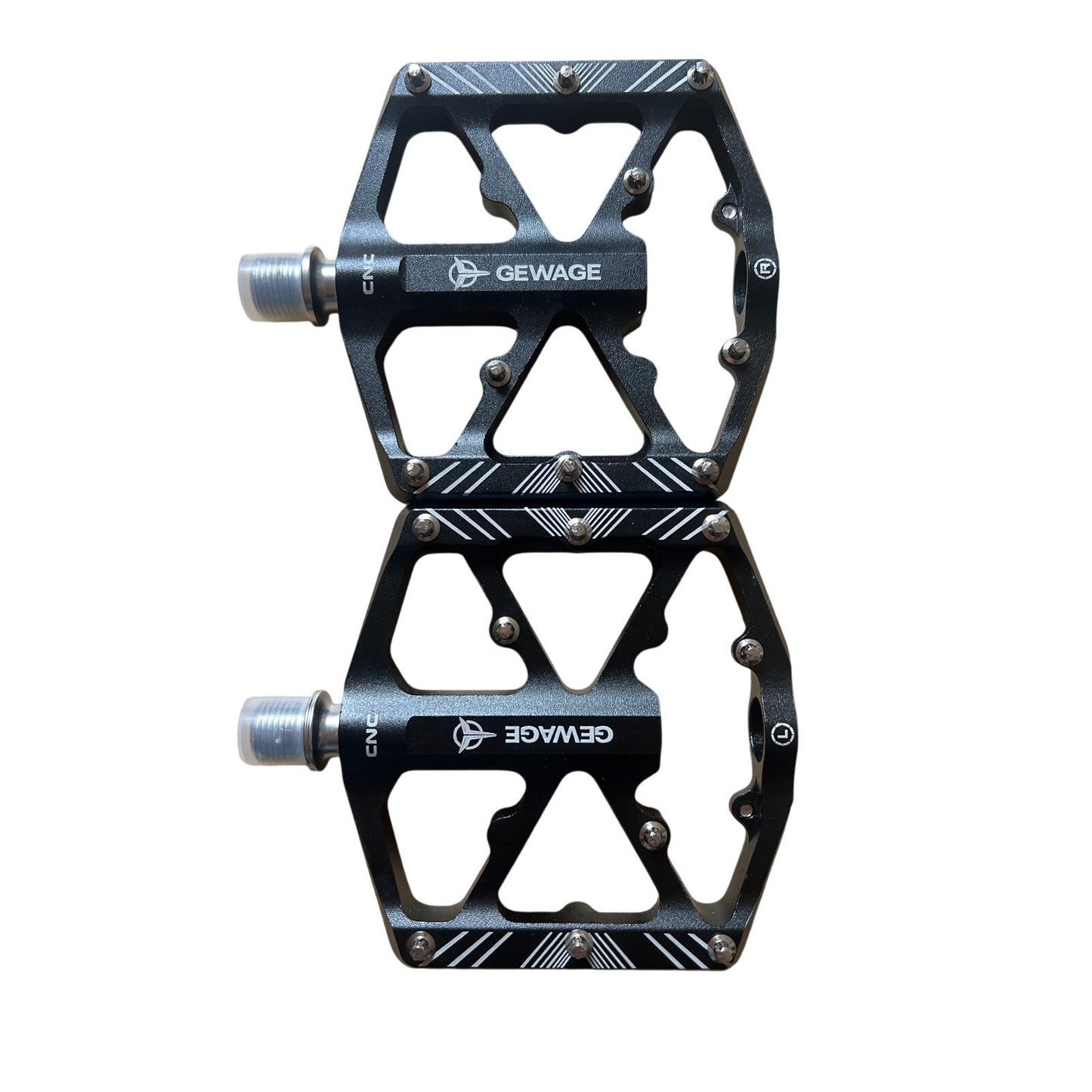 Gewage Bike Pedals Alloy Pedals with Reflectors Mountain Bike