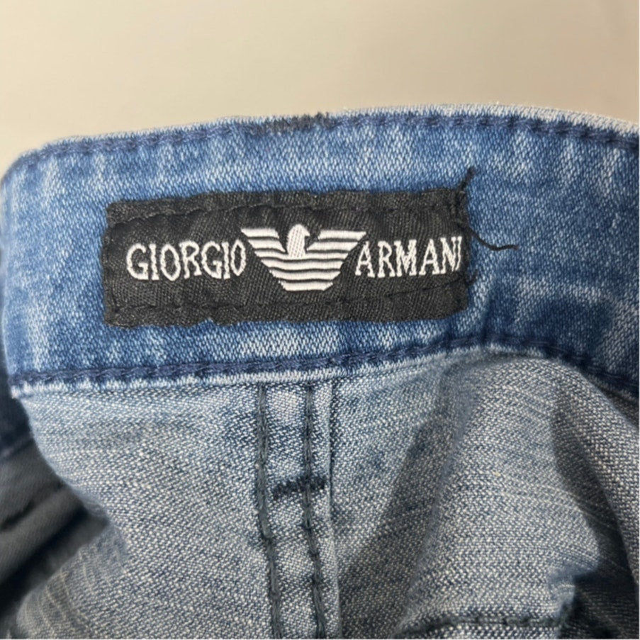 Giorgio Armani Blue Sim Fit Jean Men Size 34