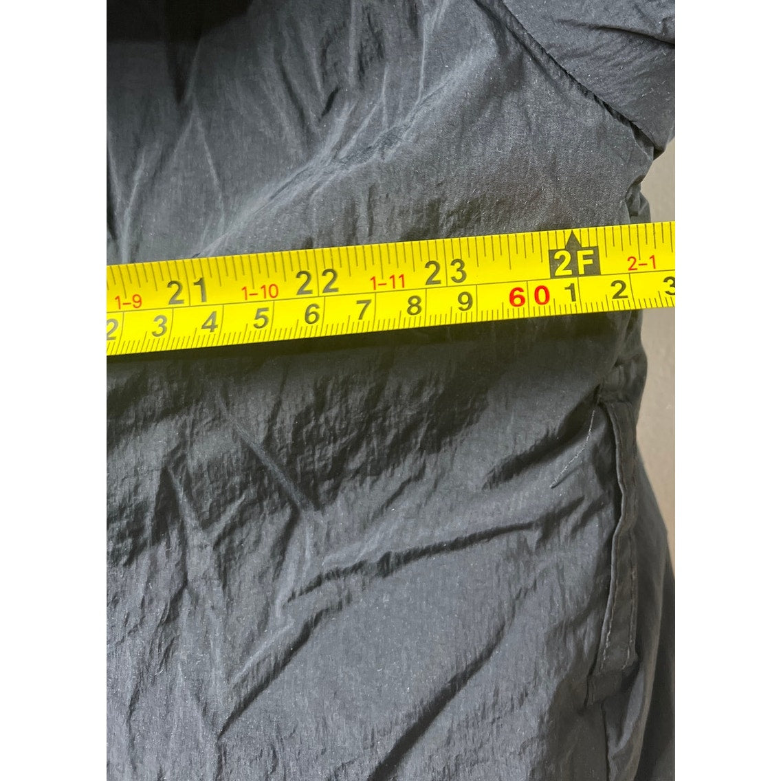 A New Day Black Trench Coat Black Lightweight Puffer Button Jacket Large