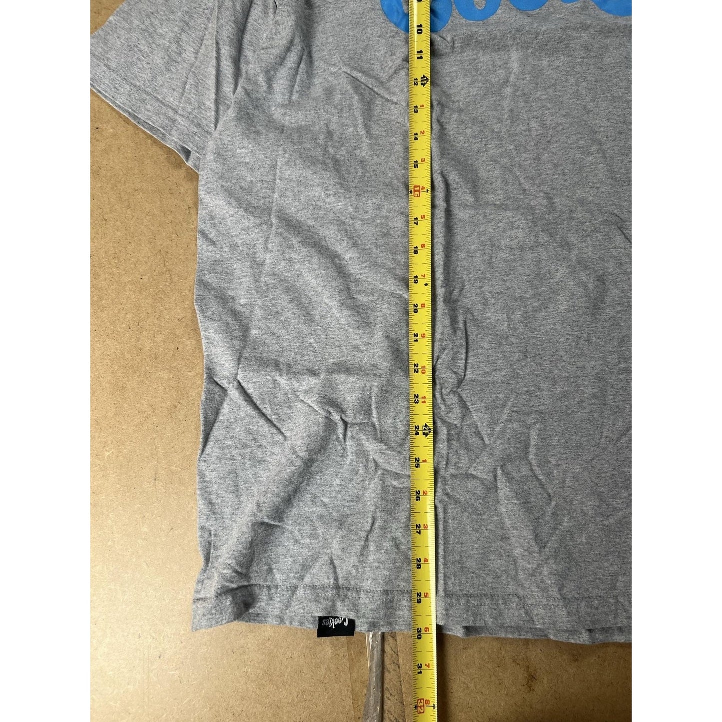 Cookies Shirt Mens L Gray Cotton Blend Crew Neck Graphic Print Front Logo