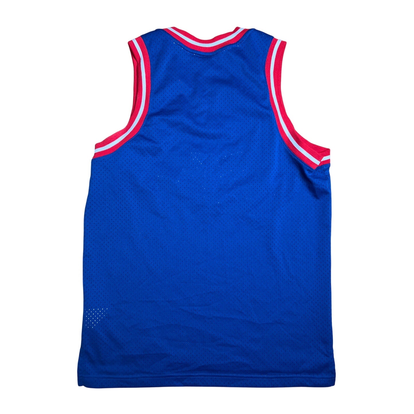 Nike Mens Medium Blue and Red Basketball Jersey
