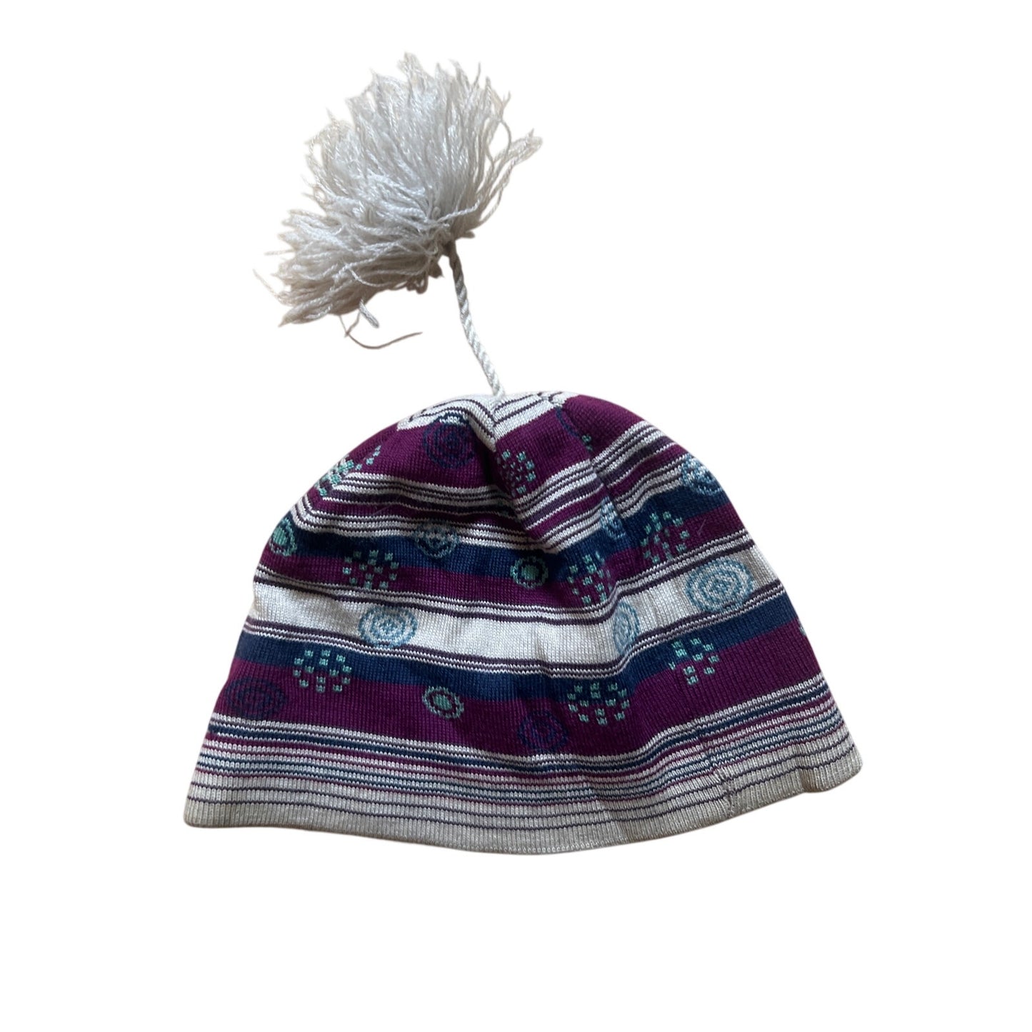 Smartwool Girls One Size Multicolor 100% Merino Wool Beanie Hat