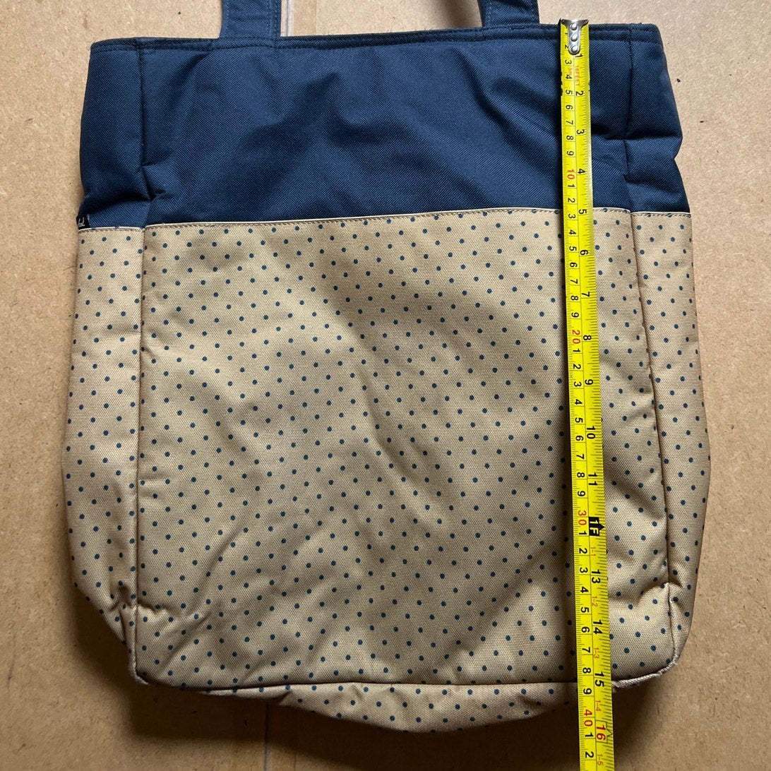 Herschel Bag Vanilla & Blue Shopper Tote Polka Dot Handbag