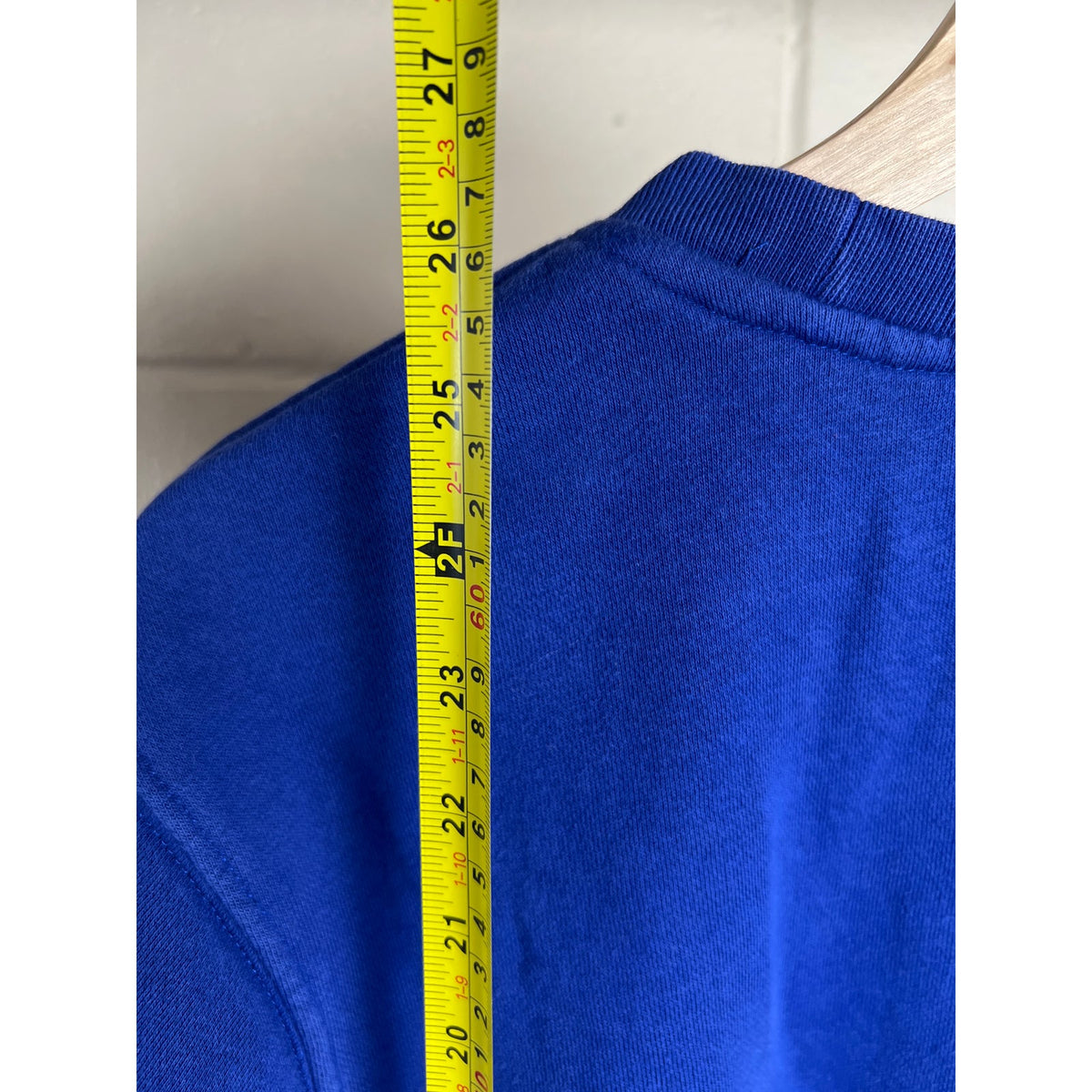 Nike Blue Floral Swoosh Embroidered Crewneck Pullover Size Small