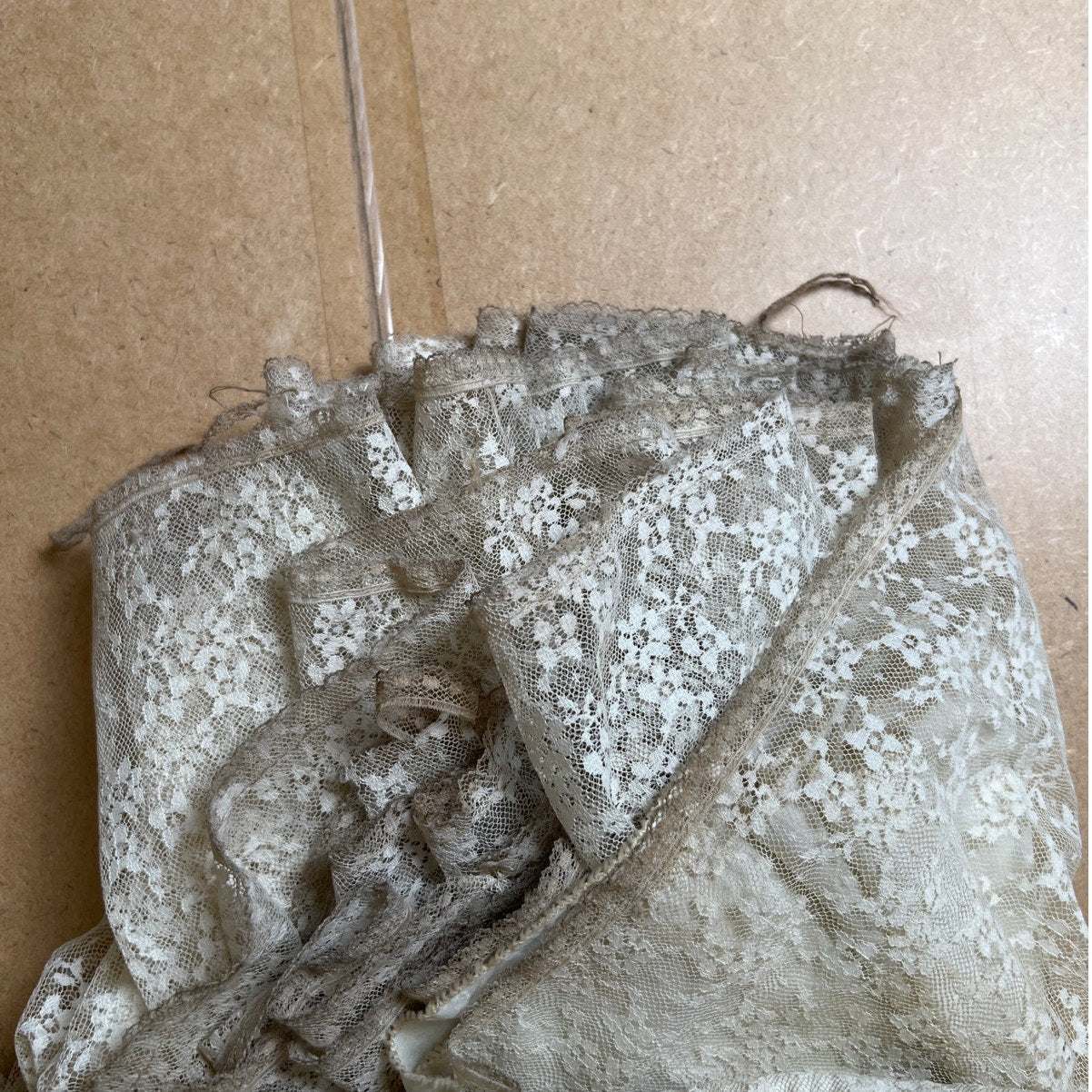 Vintage Gunne Sax White Lace Prairie Gown Dress Size 9