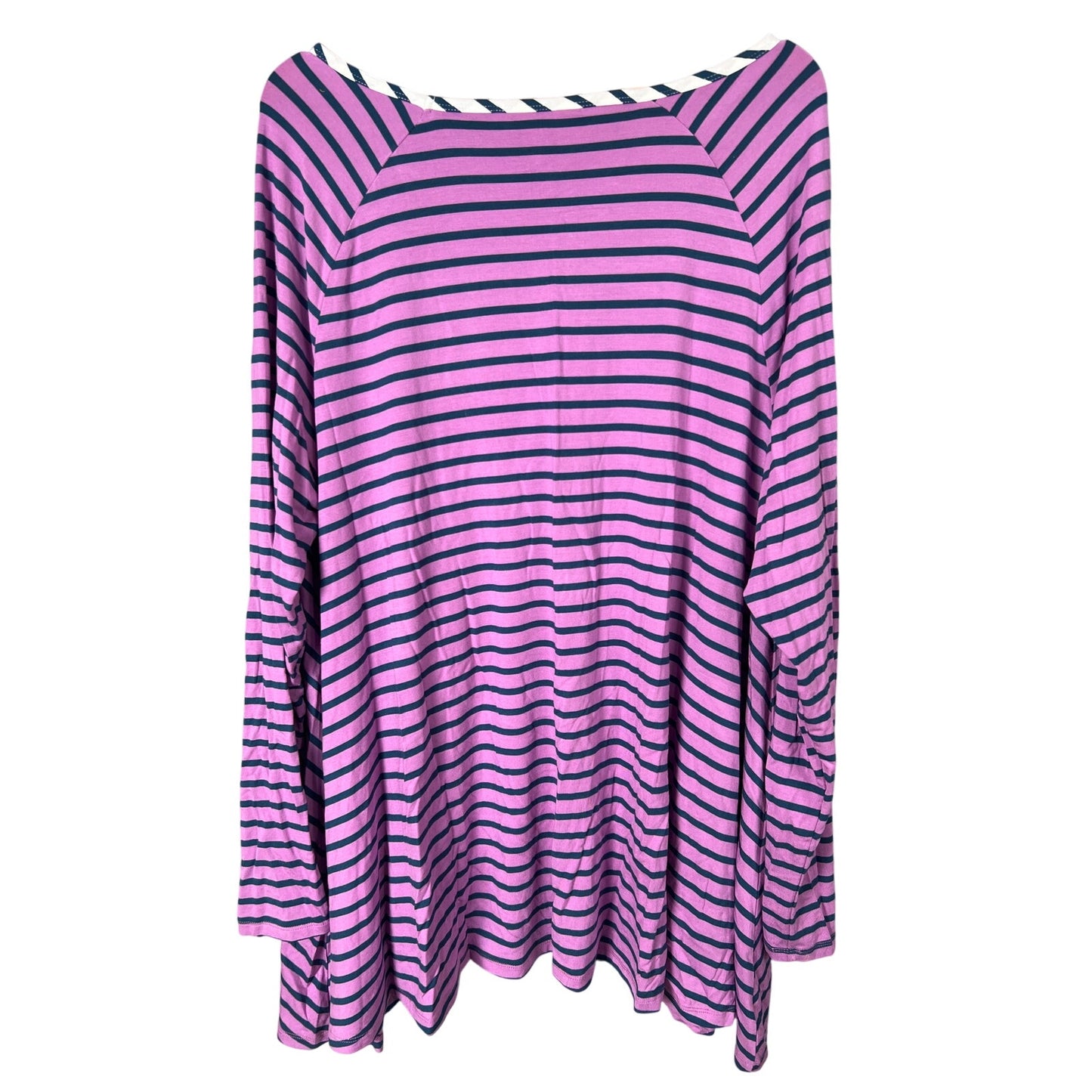 Matilda jane 2XL Modal Purple Striped Swing Top Tunic Womens No Limitations