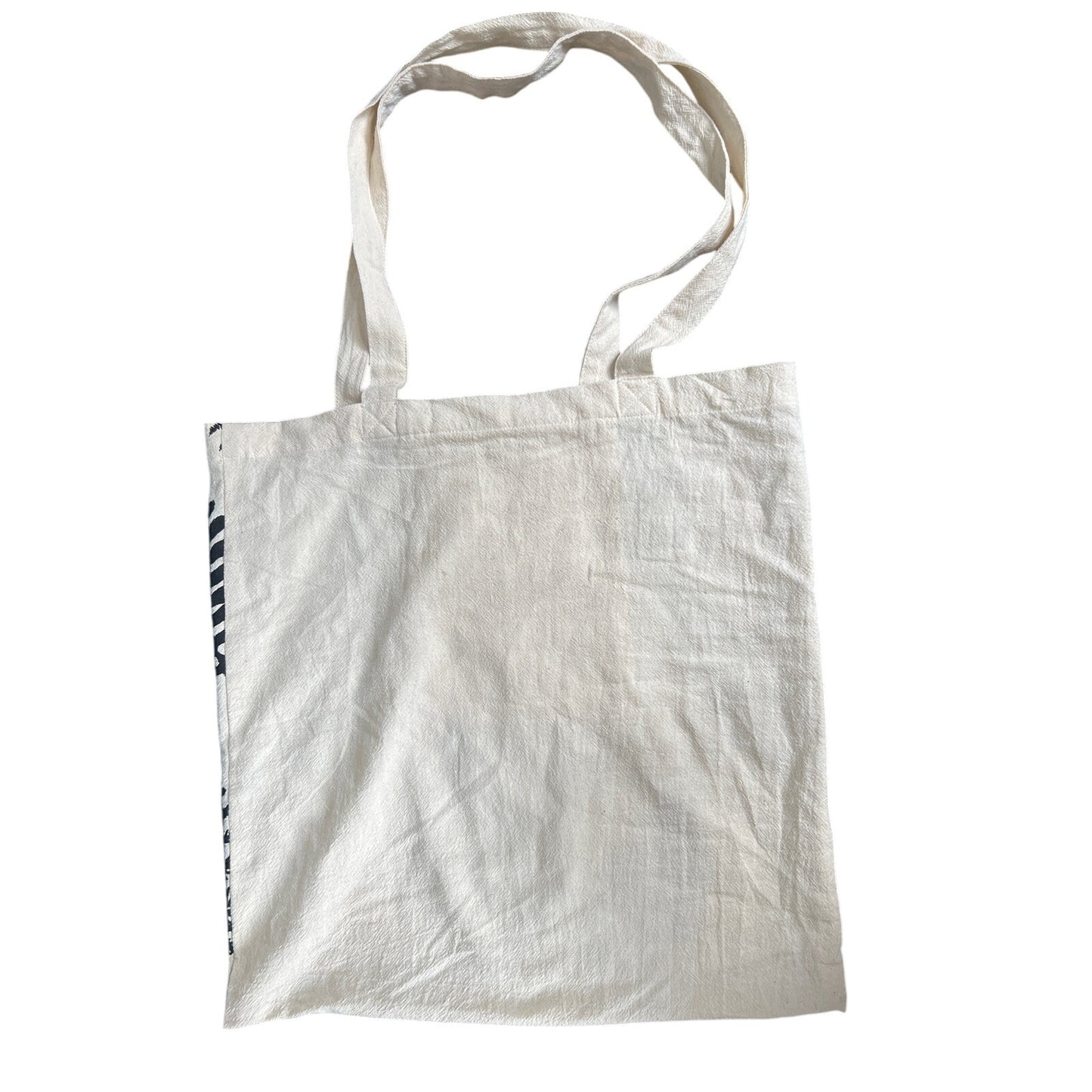 Tag Tote Fern Pattern Floral Bag White *Dimensions In Pictures*