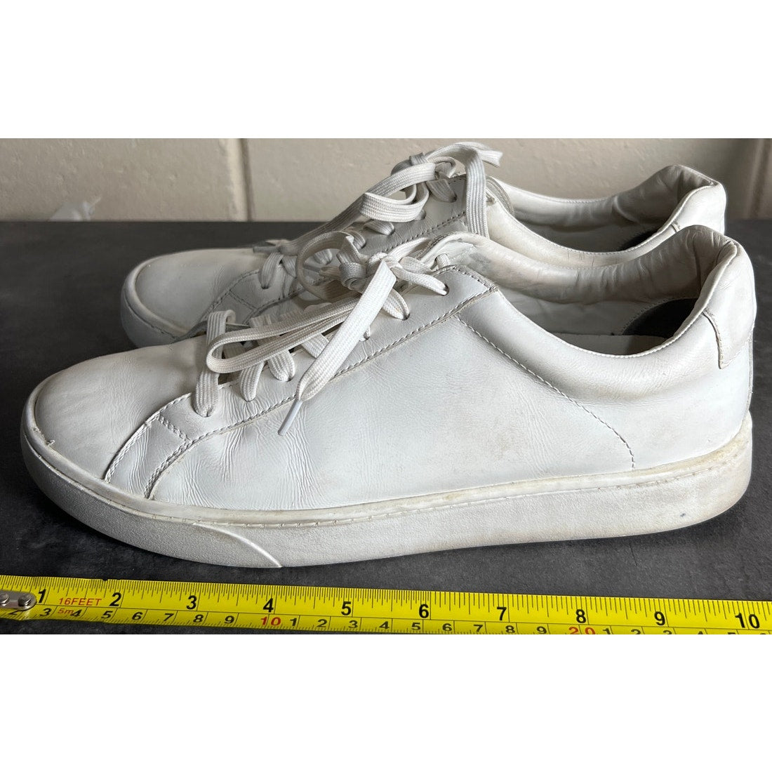 Marcella NY Size 41 White Canva Lace Sneakers Size 10 Women's