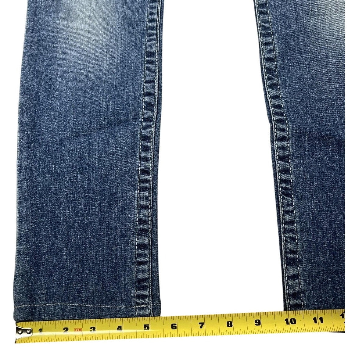 True Religion Pants Men 27 Blue Jegging Stretch Rhinestone Pockets Slim