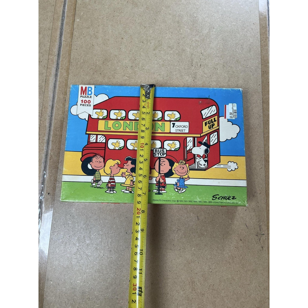 MB Puzzle 100 Pieces Smurf Boxed Jigsaw 16 X 11 In 40.6 X 28.0 Cm Loose Pieces