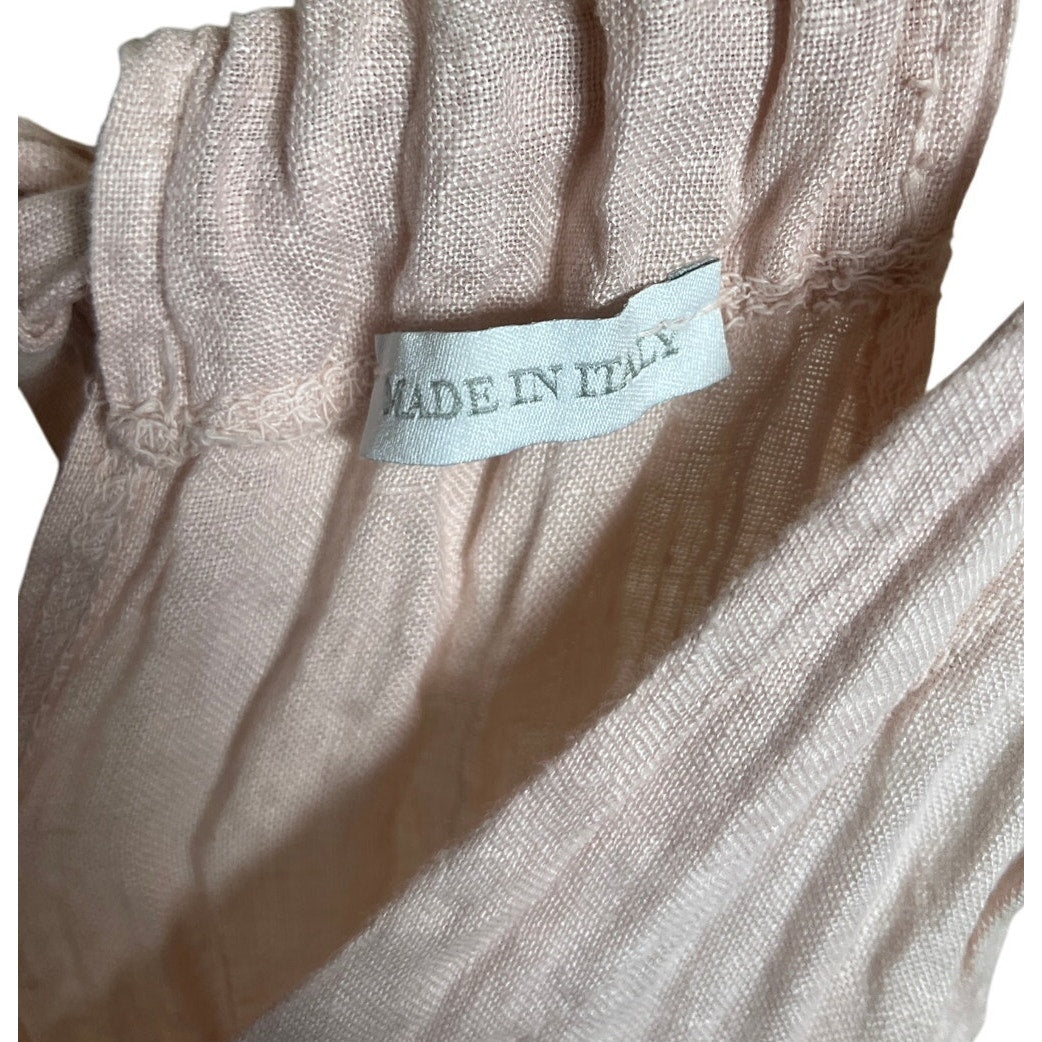 Made In Italy Pink Cami Jumpsuit Romper Cotton *Dimensions In Picture*